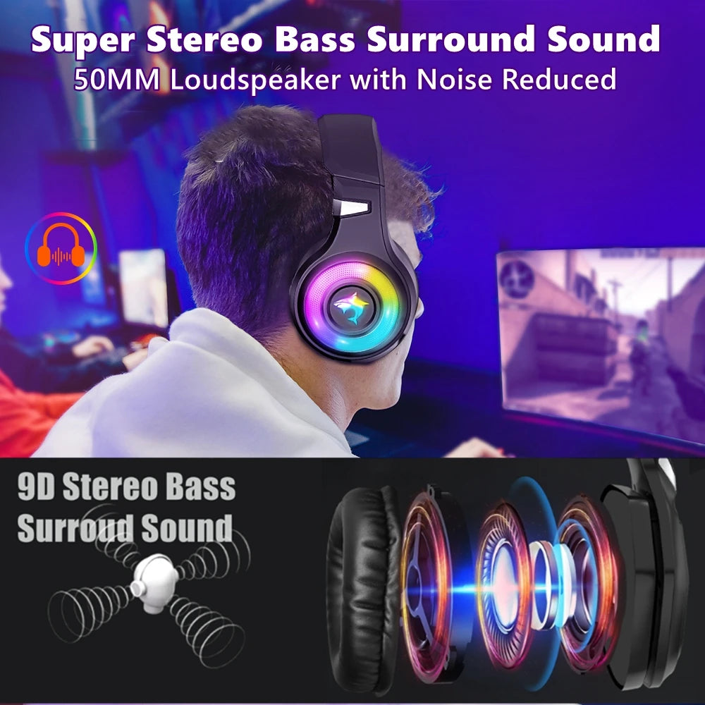 Cool RGB light Headset Gamer For PS4 7.1Surround Sound  Wired PC Gaming Headphones