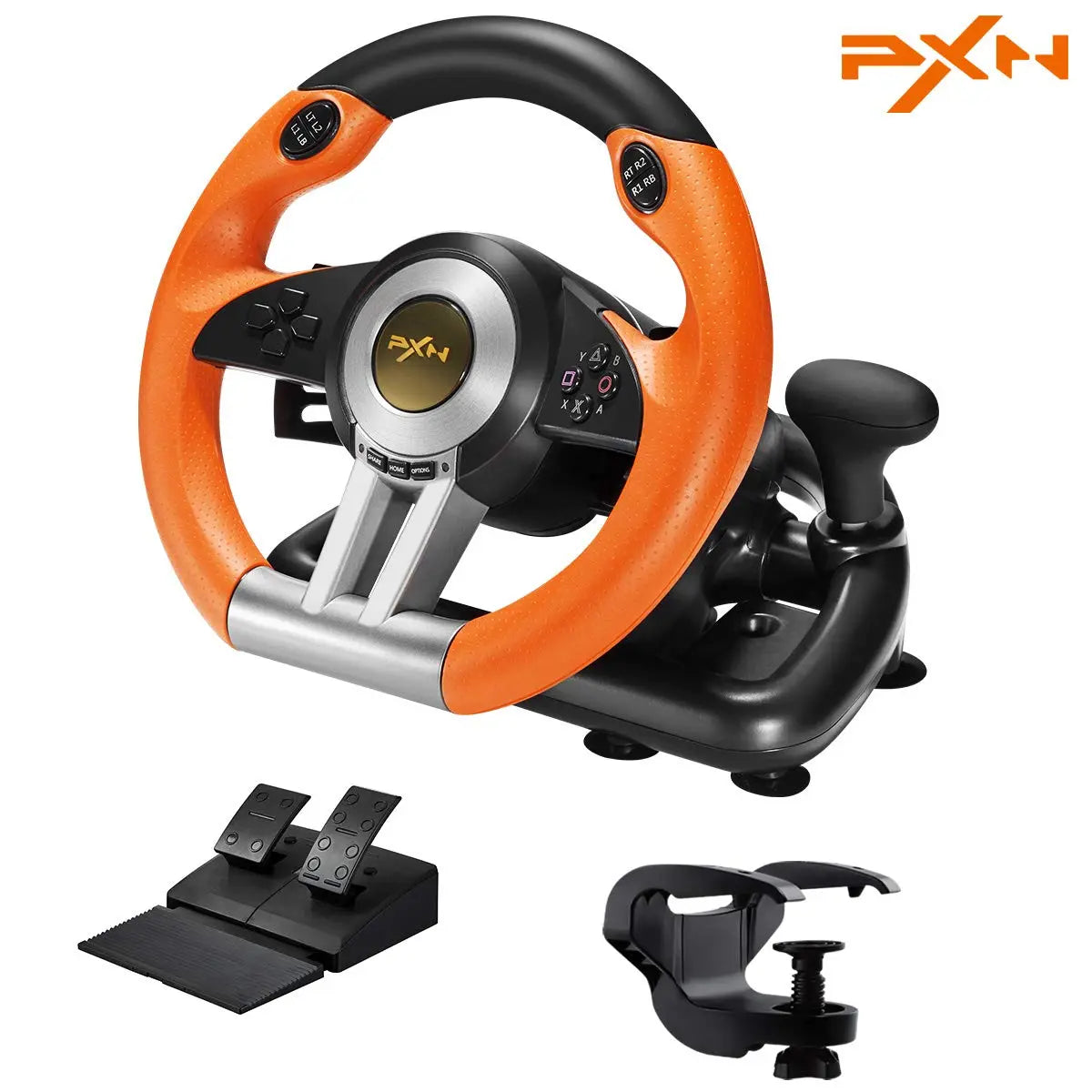 PXN V3 Pro Gaming Racing Wheel Volante PC Steering Wheel Racing Game 180°