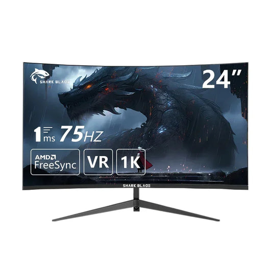 24 Inch PC Monitor 1k Ips Lcd Display HD 75Hz Desktop Gaming Gamer Computer Screen